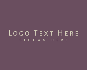Typographic - Simple Professional Company logo design