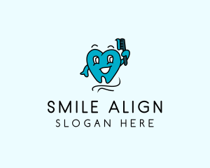 Orthodontic - Pediatric Dental Toothbrush logo design