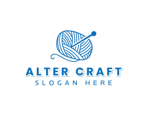 Yarn Crochet Knitting logo design