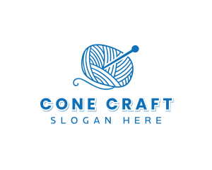 Yarn Crochet Knitting logo design