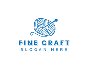 Yarn Crochet Knitting logo design