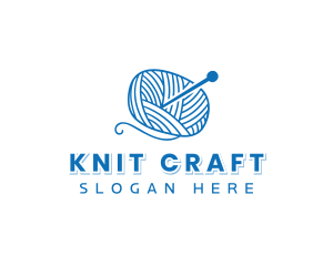 Yarn Crochet Knitting logo design