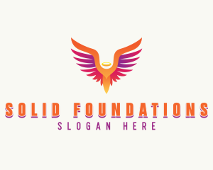 Heavenly - Spiritual Foundation Wings logo design