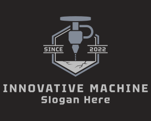 Drilling Machine Industry logo design