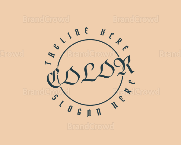 Gothic Tattoo Shop Logo