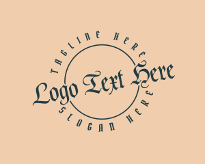 Wordmark - Gothic Tattoo Shop logo design