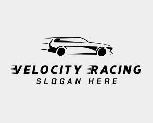 Sedan Car Racing logo design