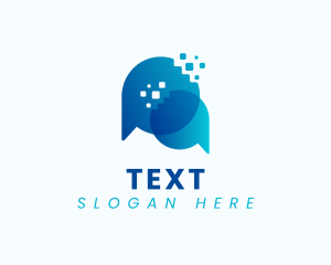 Tech Chat Communication logo design