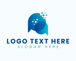 Tech Chat Communication Logo