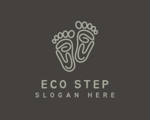 Footprint - Foot Reflexology Therapy logo design