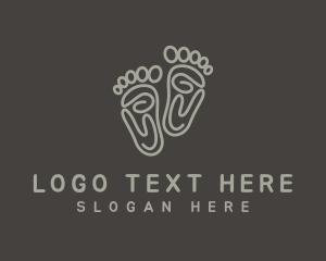 Footprint - Foot Reflexology Therapy logo design