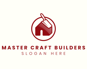 Builder - Trowel Builder Contractor logo design