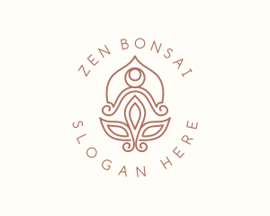 Lotus Zen Yoga logo design