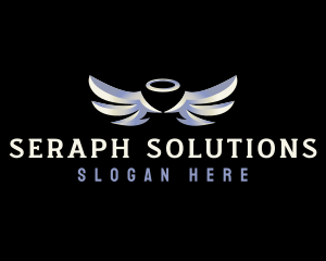 Seraph - Holy Angel Wings logo design