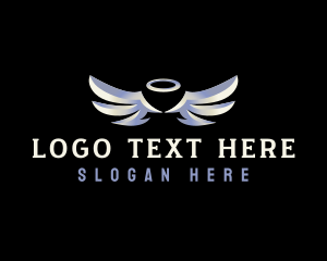 Halo - Holy Angel Wings logo design