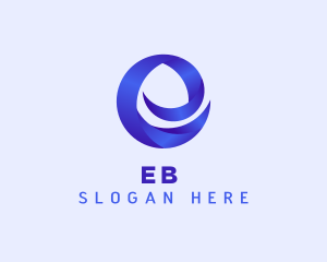 Professional Ribbon Letter E Logo