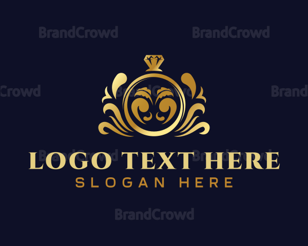 Floral Diamond Ring Logo