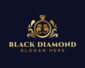 Floral Diamond Ring logo design