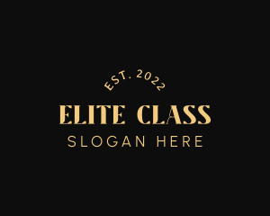 First Class - Luxury Elegant Wordmark logo design