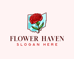 Ohio Flower Botanical logo design