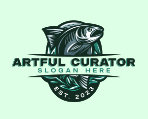 Fish Seafood Seaweed logo design