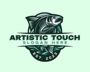 Fish Seafood Seaweed logo design