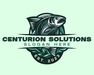 Fish Seafood Seaweed logo design