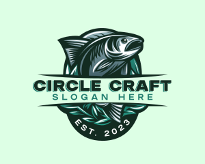 Fish Seafood Seaweed logo design