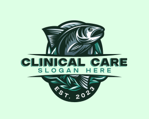 Fish Seafood Seaweed logo design