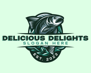 Fish Seafood Seaweed logo design