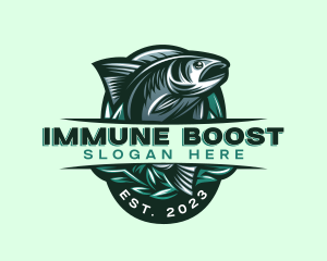 Fish Seafood Seaweed logo design