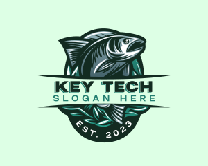 Fish Seafood Seaweed logo design