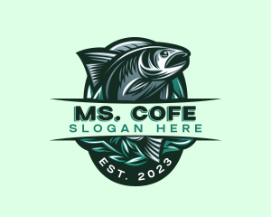 Fish Seafood Seaweed logo design