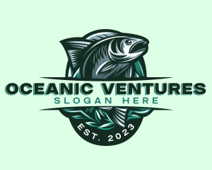 Fish Seafood Seaweed logo design