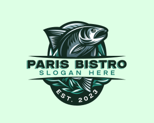 Fish Seafood Seaweed logo design