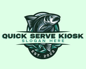 Fish Seafood Seaweed logo design