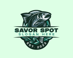 Fish Seafood Seaweed logo design