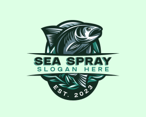 Fish Seafood Seaweed logo design