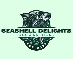 Fish Seafood Seaweed logo design