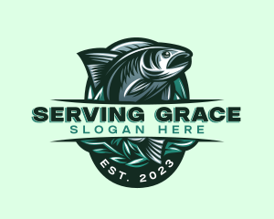 Fish Seafood Seaweed logo design