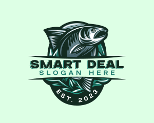 Fish Seafood Seaweed logo design