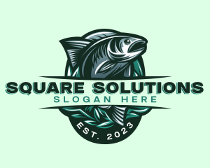 Fish Seafood Seaweed logo design