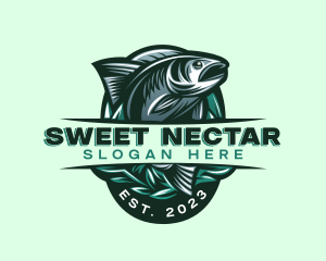 Fish Seafood Seaweed logo design