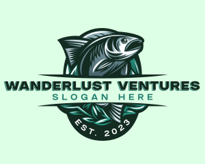 Fish Seafood Seaweed logo design