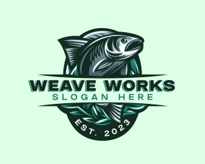 Fish Seafood Seaweed logo design