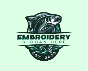 Fish Seafood Seaweed logo design