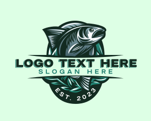 Fishing - Fish Seafood Seaweed logo design