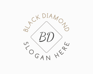 Minimalist Badge Diamond logo design