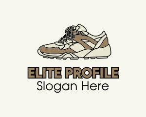 Profile - Brown Running Shoe logo design