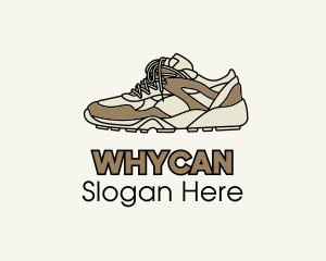 Shoe Repair - Brown Running Shoe logo design